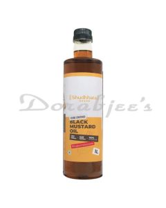 SHUDHHATA STONE CRUSHED BLACK MUSTARD OIL 1 LTR