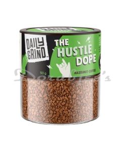 DAILY GRIND THE HUSTLE DOPE HAZELNUT INSTANT COFFEE 50G MADE FROM 100% ARABICA BEANS