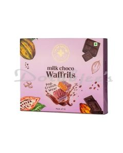 CACAO SPRINGS CHOCOLATE & NUT DELICACY TREATS MILK CHOCO WAFFRILS 120G