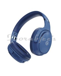 GM G+ HEADPHONES BLUE  BT 53 55H LOW LATENCY PURE BASS DUAL PAIRING 4 PLAY MODES