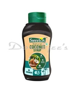 SWEETCH COCONUT SYRUP VEGAN 100% NATURAL LOW GI RICH IN MINERALS SULFUR BLEACH FREE SQUEEZE BOTTLE