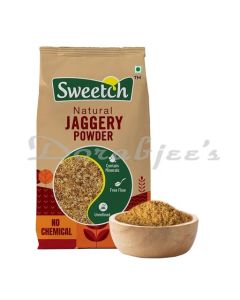 SWEETCH JAGGERY POWDER  100% NATURAL RICH IN MINERALS SULFUR & BLEACH FREE FREE FLOW