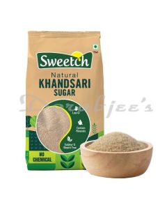 SWEETCH KHANDSARI SUGAR  UNPROCESSED NATURAL SWEETENER CHEMICAL FREE LOW GI RETAINS NUTRIENTS