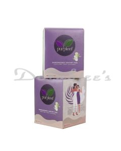 PURPLEEF PLASTIC-FREE SANITARY PADS PACK OF 15 MIX SIZE