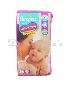 PAMPERS ACTIVE BABY TAPED DIAPERS SMALL SIZE DIAPERS S 66 PC