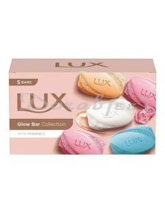 LUX GLOW BATHING SOAP BAR COLLECTION WITH VITAMIN  C VARIETY PACK 750G