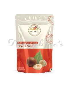 FIRST HEALTH HAZELNUTS STAND UP ZIPPER POUCH NET WEIGHT 180 G