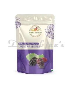 FIRST HEALTH DRIED MULBERRY STAND UP ZIPPER POUCH NET WEIGHT 180 G
