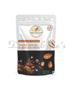 FIRST HEALTH SMOKE HOUSE BARBECUE PISTACHIOS STAND UP ZIPPER POUCH NET WEIGHT 180 G