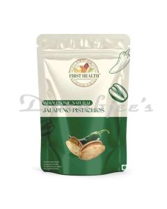 FIRST HEALTH JALAPHENO PISTACHIOS STAND UP ZIPPER POUCH NET WEIGHT 180 G