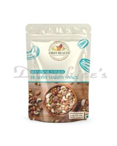 FIRST HEALTH HEALTHY HABITS SNACKS MIX STAND UP ZIPPER POUCH NET WEIGHT 170 G