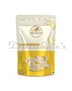 FIRST HEALTH ROASTED SALTED CASHEW STAND UP ZIPPER POUCH NET WEIGHT 170 G