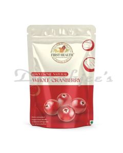 FIRST HEALTH WHOLE CRANBERRY STAND UP ZIPPER POUCH NET WEIGHT:170 G