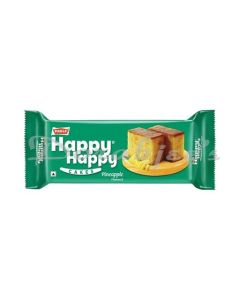 PARLE  HAPPY HAPPY PINEAPPLE CAKE SLICES WITH EGG 35G