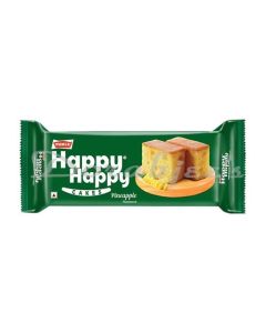 PARLE  HAPPY HAPPY PINEAPPLE CAKE SLICES WITH EGG 100G