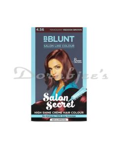 BE BLUNT SALON SECRET HIGH SHINE CREME HAIR COLOR MAHOGANY REDDISH BROWN 108 G