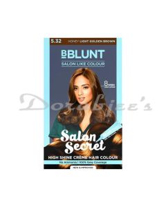 BE BLUNT SALON SECRET HIGH SHINE CREME HAIR COLOR HONEY LIGHT GOLDEN BROWN 108 G