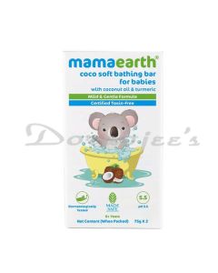 MAMA EARTH  COCO SOFT BATHING BAR FOR BABIES 75 G*2