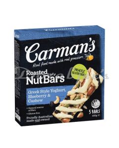 CARMANS GREEK STYLE YOGURT AND BLUEBERRY NUT BAR PACK OF 5