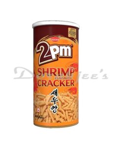 2PM  SHRIMP  FLAVORED CRACKER  READY TO EAT  SNACKS CAN 125G