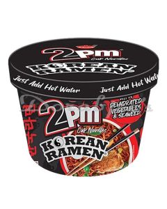2PM  KOREAN RAMEN NOODLES CUP  INCLUDING DEHYDRATED VEGETABLES & SEAWEED 70G
