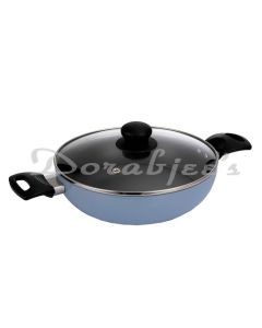 FACKELMANN COLOGNE KADAI WITH GLASS LID 24CM