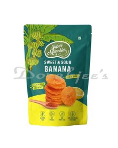 SUPER MUNCHIES SWEET & SOUR BANANA CHIPS 80G