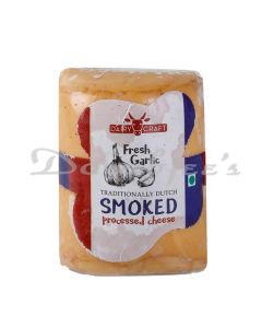 DAIRY CRAFT SMOKED PROCESSED CHEESE  GARLIC BLOCK FRESHLY SLICED