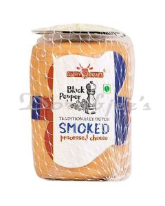 DAIRY CRAFT SMOKED PROCESSED CHEESE BLACK PEPPER BLOCK FRESHLY SLICED