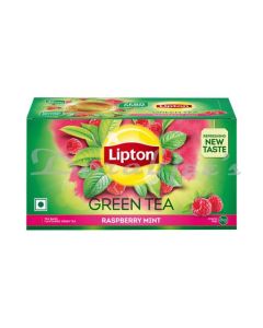 LIPTON GREEN RASPBERRY MINT TEA BAGS 1.3GX50S