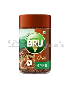 BRU GOLD FREEZE DRIED HAZELNUT INSTANT COFFEE MIX 100 G