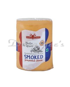 DAIRY CRAFT SMOKED PROCESSED CHEESE HERBS AND SPICES BLOCK FRESHLY SLICED