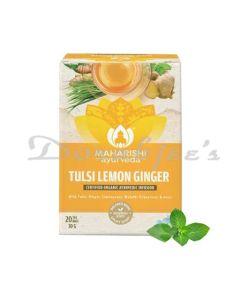 MAHARISHI AYURVEDA TULSI LEMON GINGER INFUSION 20 TEA BAGS