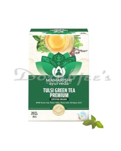 MAHARISHI AYURVEDA TULSI GREEN TEA PREMIUM 20 TEA BAGS