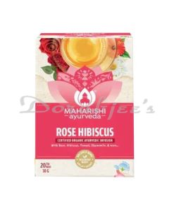 MAHARISHI AYURVEDA ROSE HIBISCUS INFUSION 20 TEA BAGS