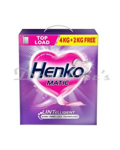 HENKO MATIC TOP LOAD DETERGENT POWDER 4+2KG FREE LAUNDRY DETERGENT POWDER