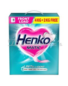 HENKO MATIC FRONT LOAD DETERGENT POWDER 4+2KG FREE LAUNDRY DETERGENT POWDER