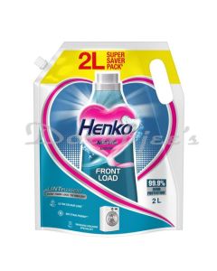 HENKO MATIC FRONT LOAD DETERGENT LIQUID 2 L WITH NANO FIBER LOCK TECHNOLOGY999%GERM PROTECTION