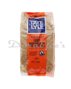 TATE N LYLE LIGHT MUSCOVADO SUGAR 500G