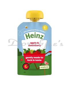 HEINZ BABY APPLE & STRAWBERRY PUREE 100G