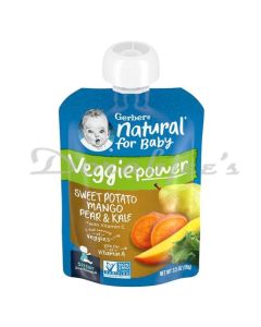 GERBER BABY FOOD SWEET POTATO MANGO PEAR KALE SECOND STAGE 99G