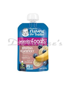 GERBER BABY FOOD BANANA BLUEBERRY FIRST STAGE 99G