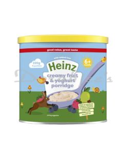 HEINZ CREAMY FRUIT AND YOGURT PORRIDGE 220G