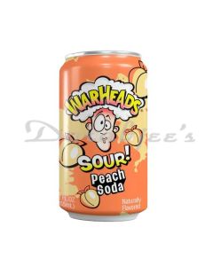 WARHEAD SOUR PEACH SOFT DRINK SODA CAN 335M
