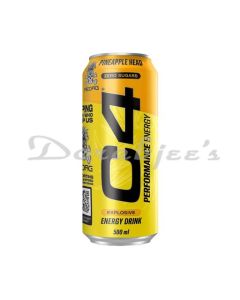 C4 PINEAPPLE HEAD ENERGY DRINK ZERO SUGARS 500ML