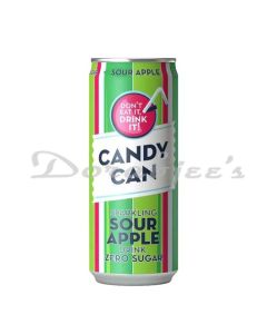 CANDY CAN SOUR APPLE DRINK ZERO SUGAR 330ML