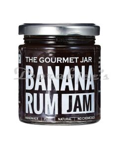 THE GOURMET JAR  BANANA & RUM JAM 240G