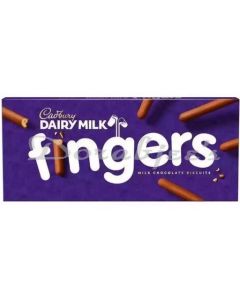 CADBURY DAIRY MILK FINGERS CHOCOLATE BISCUITS 114G