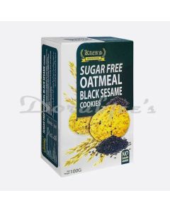 KAERS OATMEAL BLACK SESAME SUGAR FREE COOKIES 100G