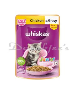 WHISKAS JUNIOR CHICKEN IN GRAVY  80G